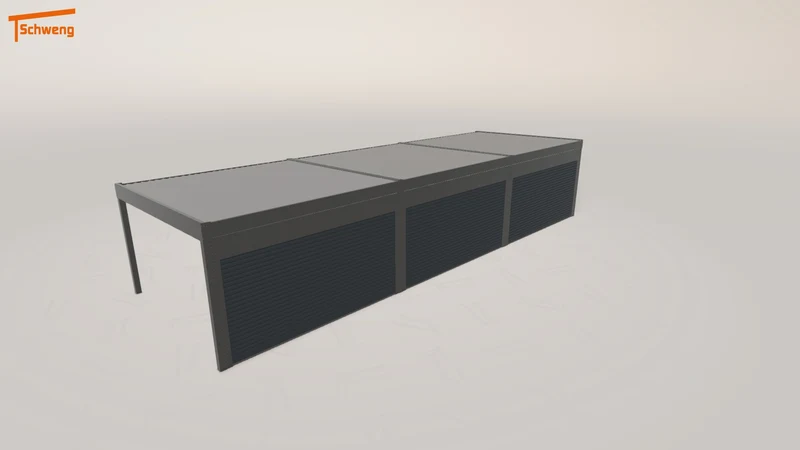 #DE Schweng Flachdachcarport C600+ (ID 5mgxrz)