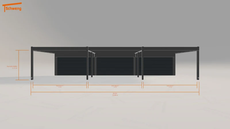 #DE Schweng Flachdachcarport C600+ (ID 5mgxrz)