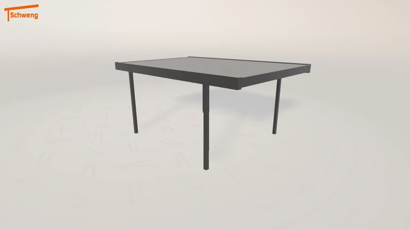 #DE Schweng Flachdachcarport C600 (ID 42g7q5)