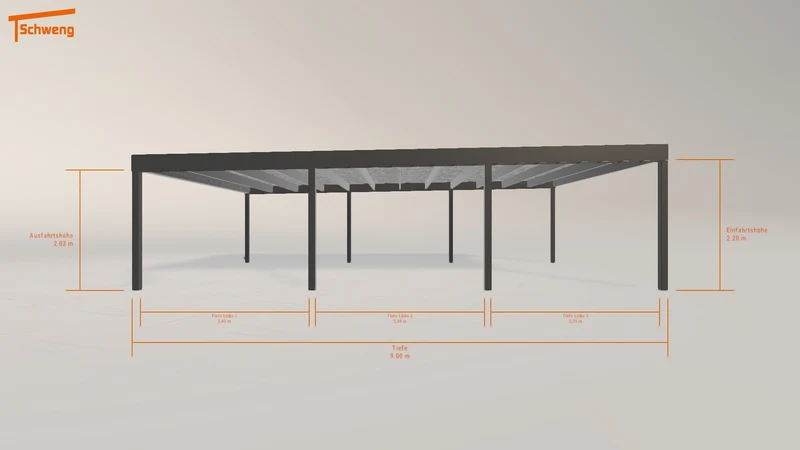 #DE Schweng Flachdachcarport C600 (ID mj39wz) #MTG