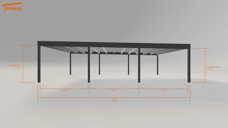 #DE Schweng Flachdachcarport C600 (ID mj39wz) #MTG