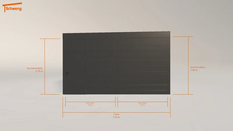 #DE Schweng Flachdachcarport C600 (ID zbk2r7)