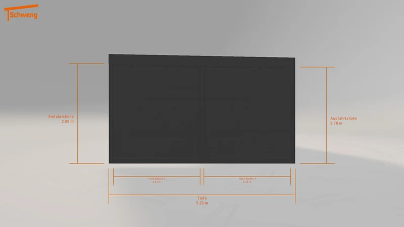 #DE Schweng Flachdachcarport C600 (ID zbk2r7)