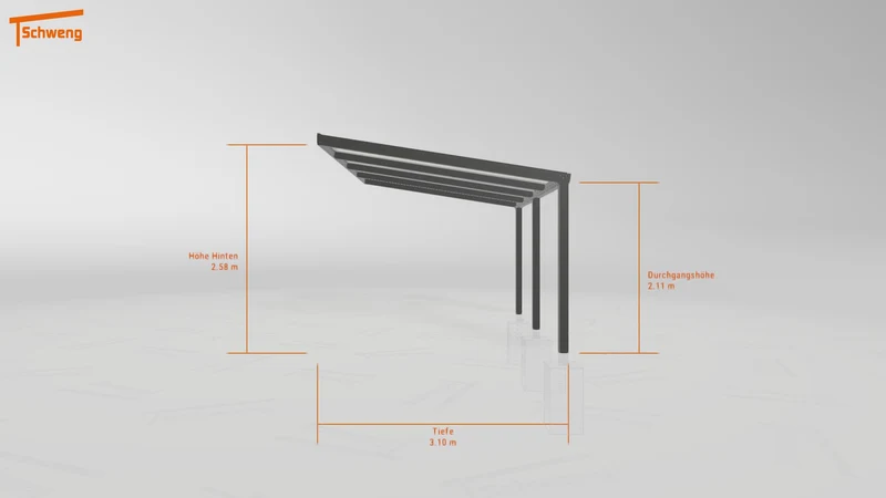 #DE Schweng Pultdachcarport S350 (ID 2qxwrr) #MTG