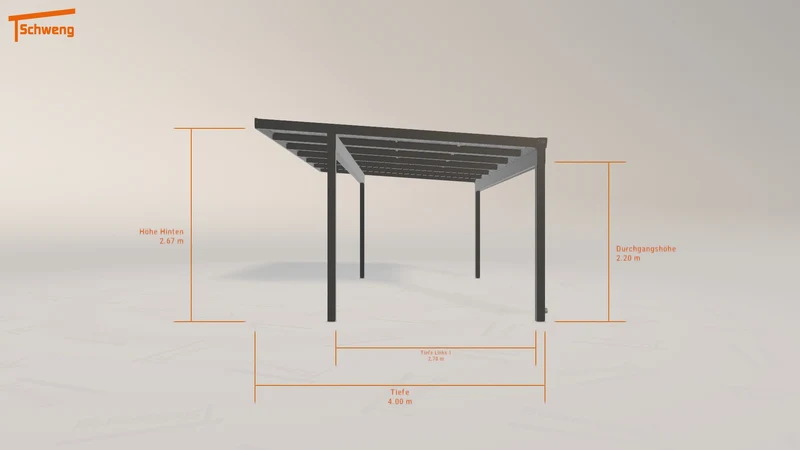#DE Schweng Pultdachcarport S400 (ID n5nbny)