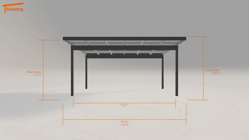 #DE Schweng Pultdachcarport S400 (ID v4p8p7)