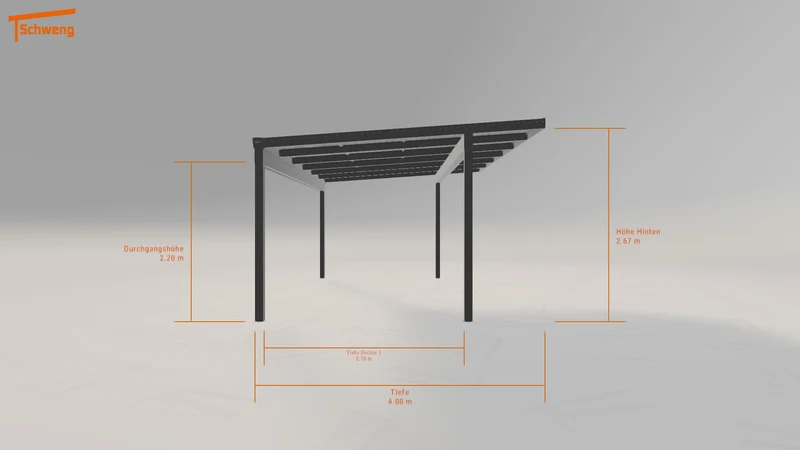 #DE Schweng Pultdachcarport S400 (ID v4p8p7)