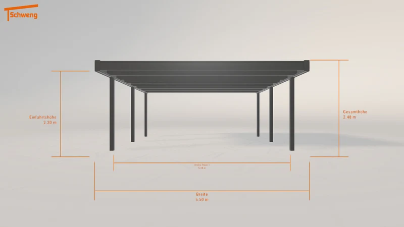 #DE Schweng Flachdachcarport C600 (ID 779qbp) #MTG