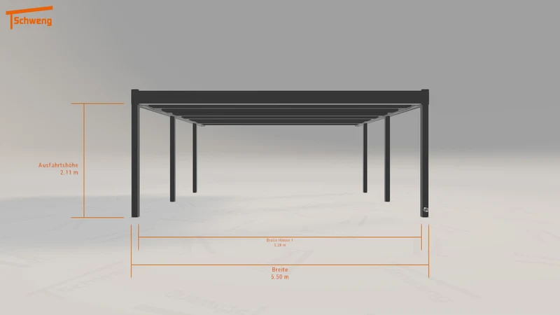 #DE Schweng Flachdachcarport C600 (ID 779qbp) #MTG