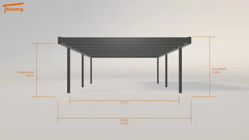 #DE Schweng Flachdachcarport C600 (ID 5mdnz3) #MTG