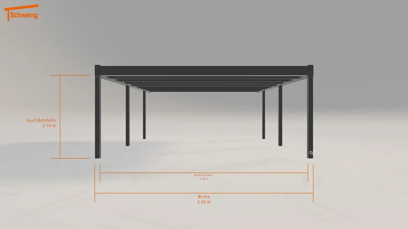 #DE Schweng Flachdachcarport C600 (ID 5mdnz3) #MTG