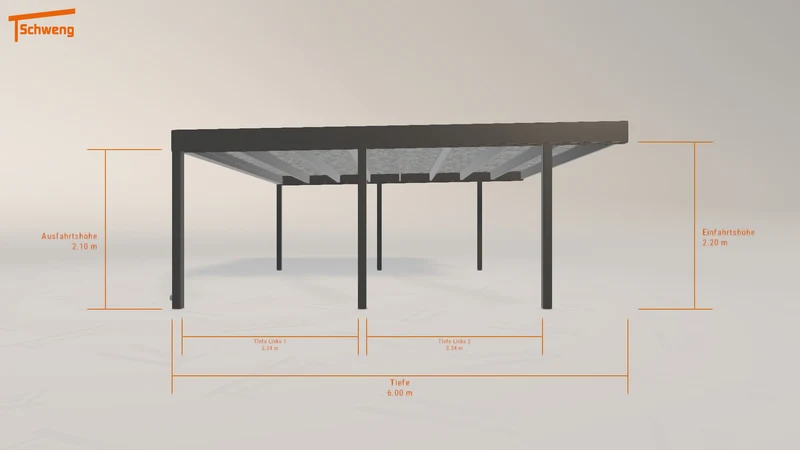 #DE Schweng Flachdachcarport C600 (ID 5mdnz3) #MTG