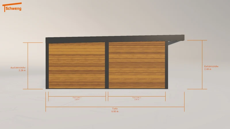 #DE Schweng Flachdachcarport C600+ (ID 9w5nx5) #MTG