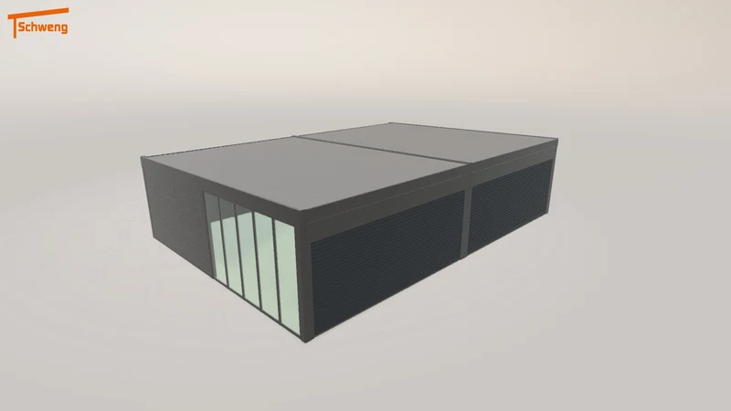 #DE Schweng Flachdachcarport C600+ (ID dv85zq)