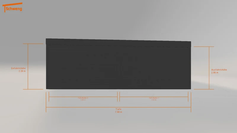 #DE Schweng Flachdachcarport C600+ (ID dv85zq)