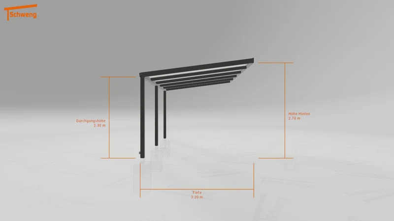 #DE Schweng Terrassenüberdachung S350 (ID dv3p42)