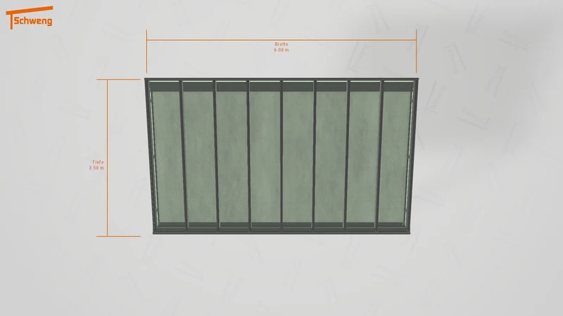 #DE Schweng Terrassenüberdachung S400 (ID rjrpxd)