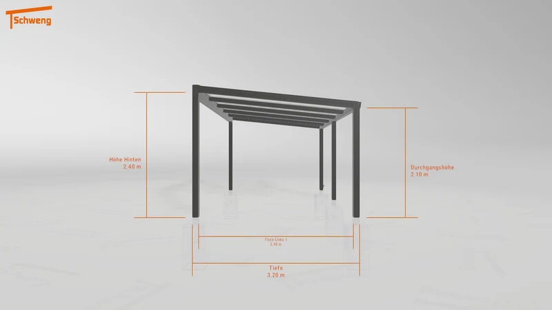 #DE Schweng Pultdachcarport S350 (ID zbxvr9) #MTG
