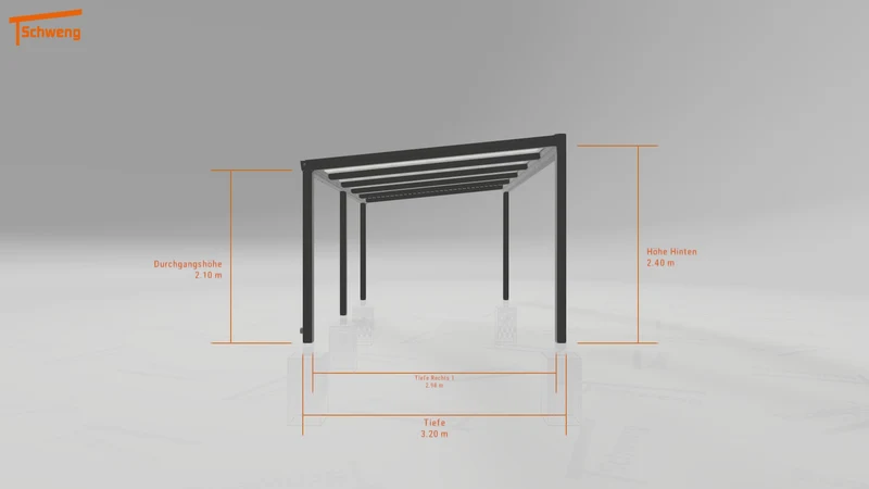 #DE Schweng Pultdachcarport S350 (ID zbxvr9) #MTG