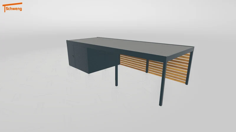 #DE Schweng Flachdachcarport C600 (ID ygnprb) #MTG