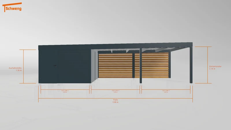 #DE Schweng Flachdachcarport C600 (ID ygnprb) #MTG