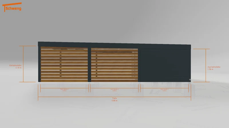 #DE Schweng Flachdachcarport C600 (ID ygnprb) #MTG