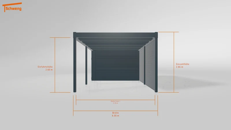 #DE Schweng Flachdachcarport C600 (ID qdwrqw) #MTG