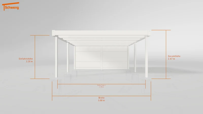#DE Schweng Flachdachcarport C600+ (ID mj7zw4)
