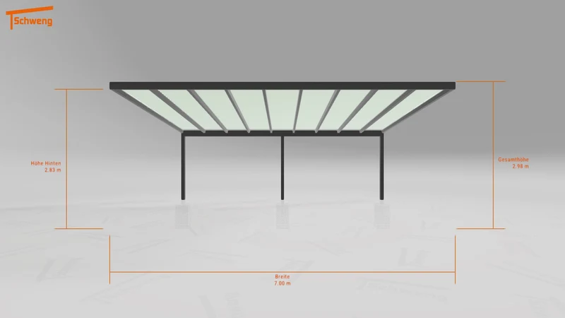 #DE Schweng Pultdachcarport S400 (ID x75739)
