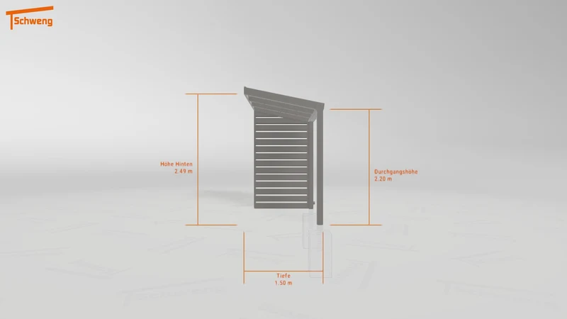 #DE Schweng Terrassenüberdachung S350 (ID rjrjwg)