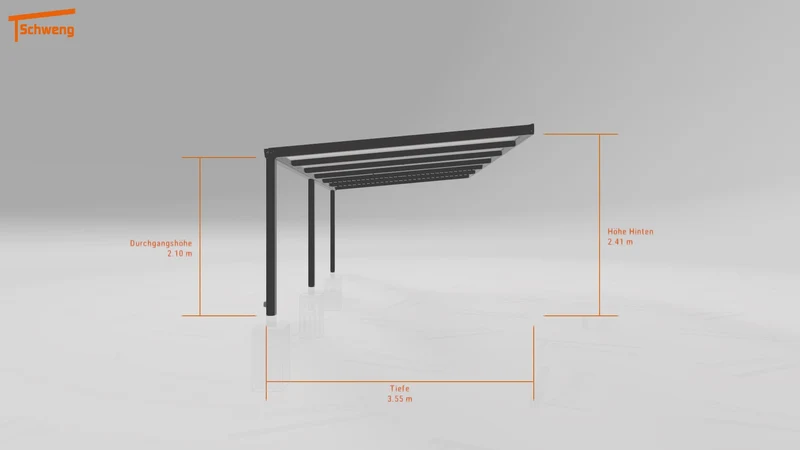 #DE Schweng Pultdachcarport S350 (ID g7g2n7)