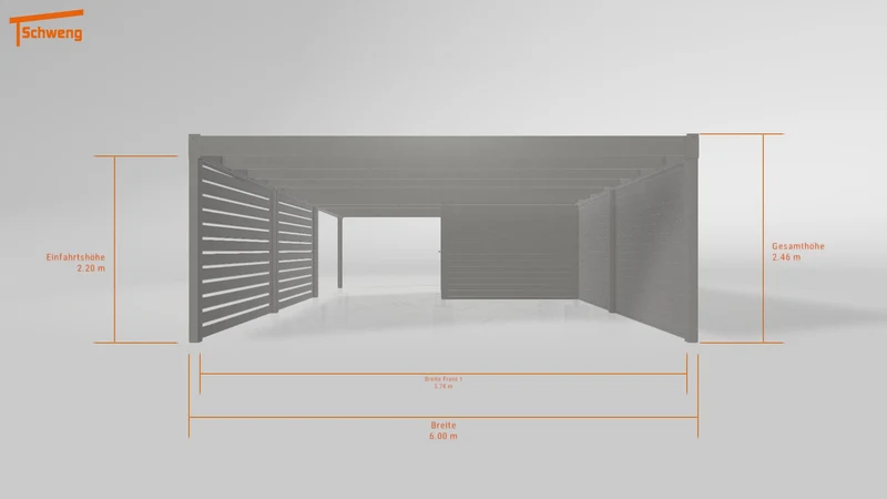 #DE Schweng Flachdachcarport C600 (ID qdwxp8) #MTG