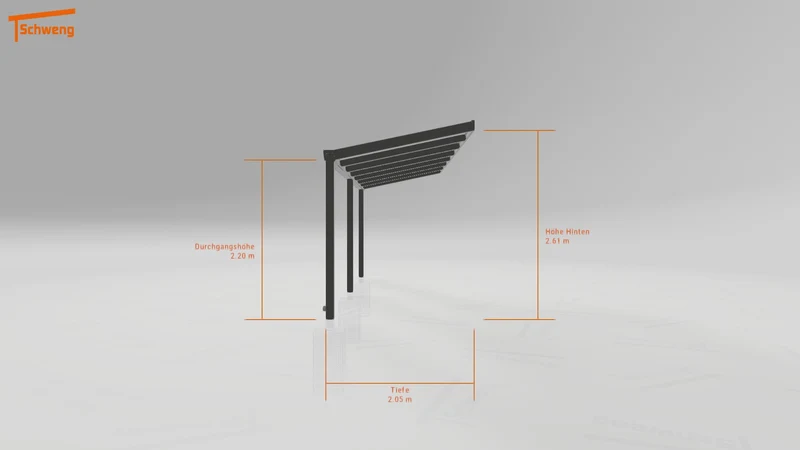 #AT Schweng Terrassenüberdachung S400 (ID k2y4kb)