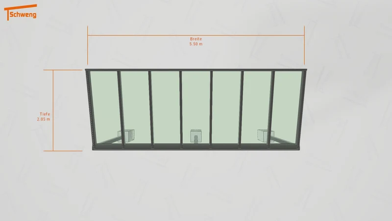 #AT Schweng Terrassenüberdachung S400 (ID k2y4kb)