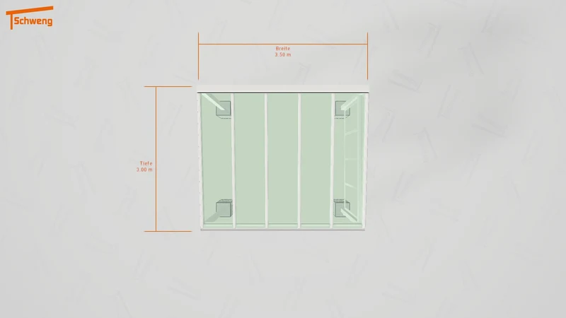 #DE Schweng Terrassenüberdachung S350 (ID n542x4)