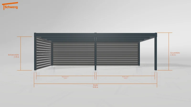 #DE Schweng Flachdachcarport C600 (ID ygnwnv) #MTG