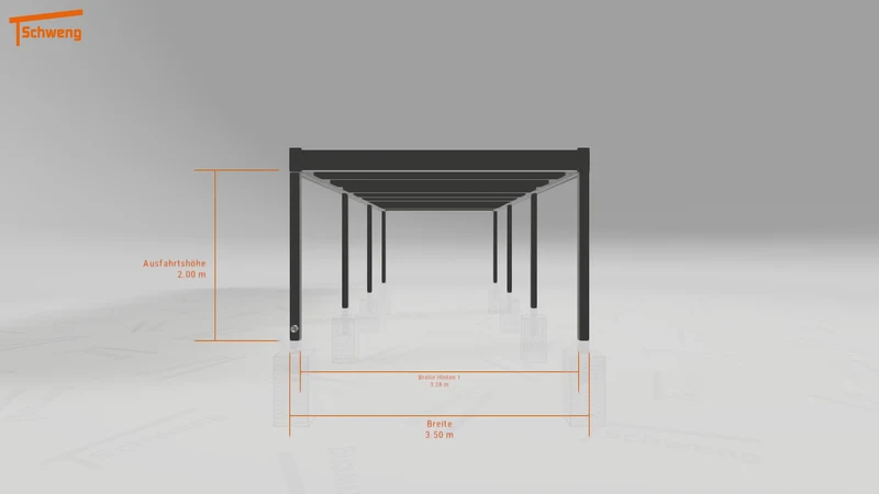 #DE Schweng Flachdachcarport C600 (ID 33p3rg) #MTG