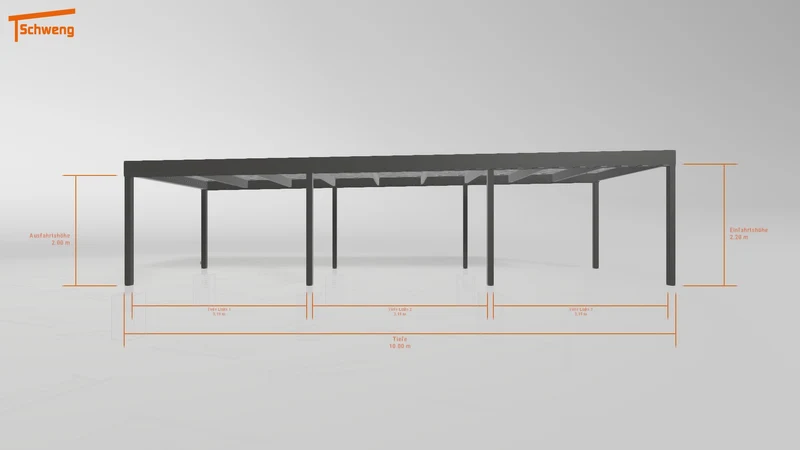 #DE Schweng Flachdachcarport C600 (ID 33p3rg) #MTG