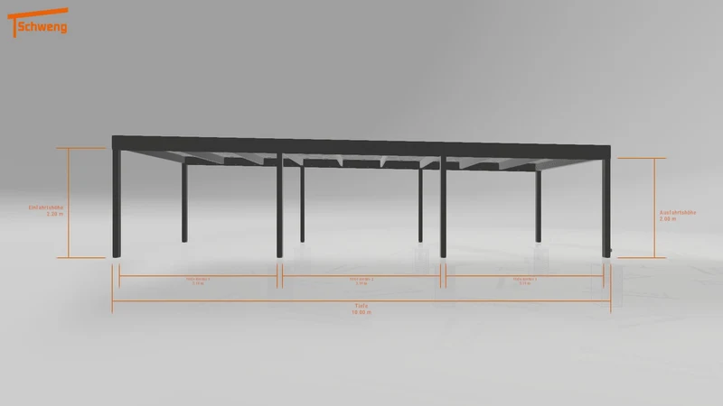 #DE Schweng Flachdachcarport C600 (ID 33p3rg) #MTG