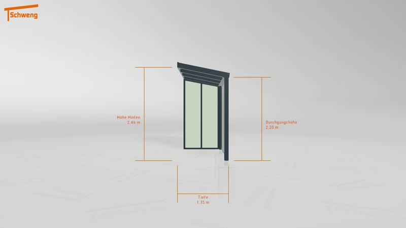 #DE Schweng Terrassenüberdachung S350 (ID qd2dpn)