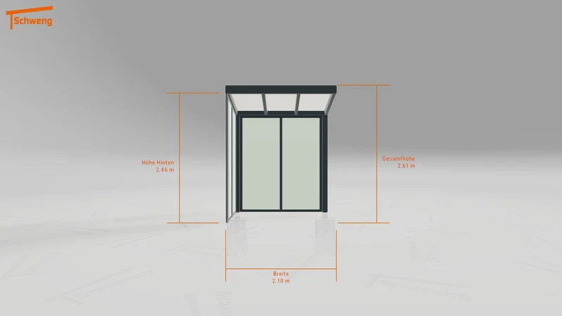 #DE Schweng Terrassenüberdachung S350 (ID rjrj25)
