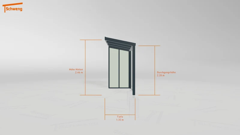 #DE Schweng Terrassenüberdachung S350 (ID rjrj25)
