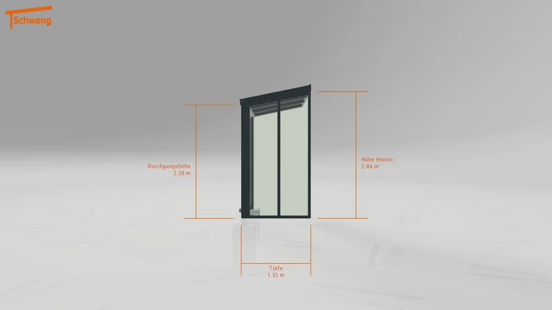 #DE Schweng Terrassenüberdachung S350 (ID rjrj25)