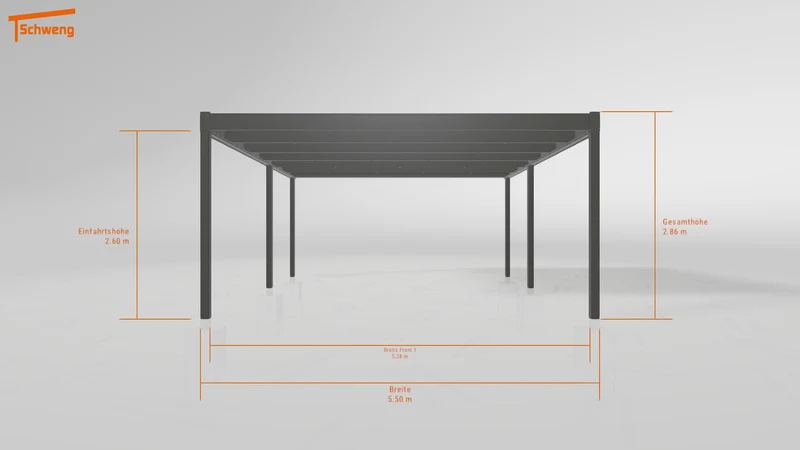 #DE Schweng Flachdachcarport C600 (ID mjrjyj) #MTG