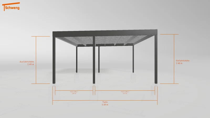 #DE Schweng Flachdachcarport C600 (ID mjrjyj) #MTG