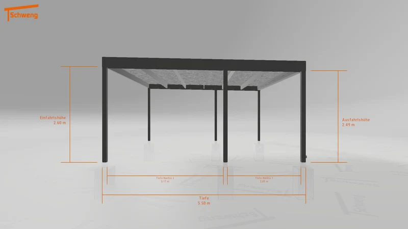 #DE Schweng Flachdachcarport C600 (ID mjrjyj) #MTG