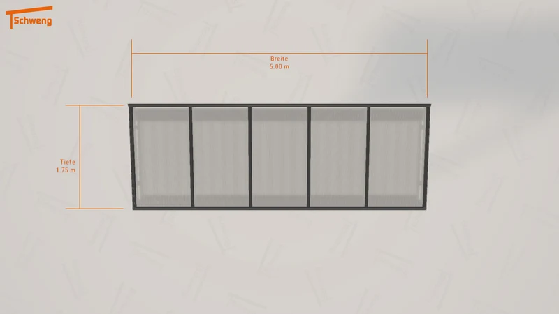 #DE Schweng Terrassenüberdachung S350 (ID 9wdzjp)