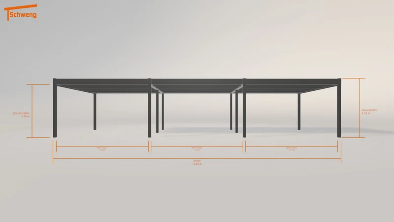 #DE Schweng Flachdachcarport C600+ (ID 2qgyvg)