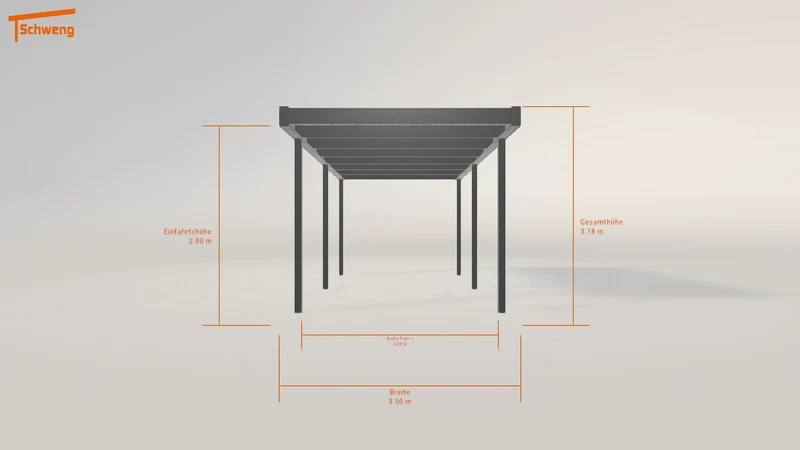 #DE Schweng Flachdachcarport C600 (ID n53ywg)