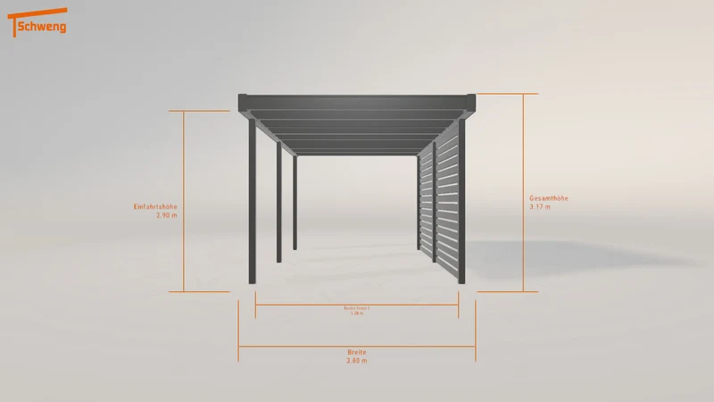 #DE Schweng Flachdachcarport C600+ (ID zbk2d7) #MTG